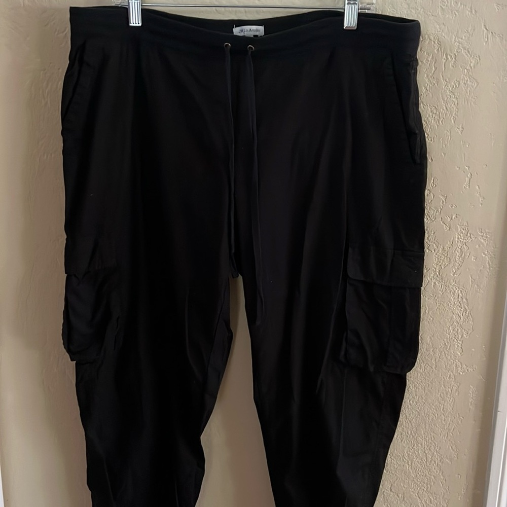 JW Los Angeles Cargo pants 7 pockets drawstring, cuffed ankle